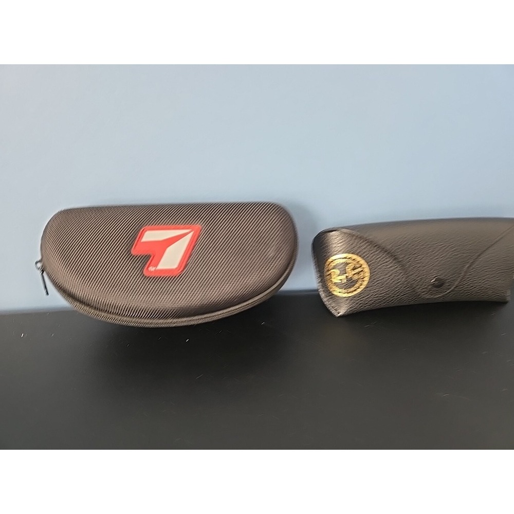 Authentic Ray-Ban Sunglasses Leather Case - Black & 7 EYE By Panoptx Hard Case